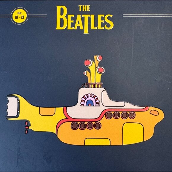 THE BEATLES HAPPY SOCKS 10-13 Limited Edition Box Set 3 Pairs Yellow Submarine - Picture 7 of 7